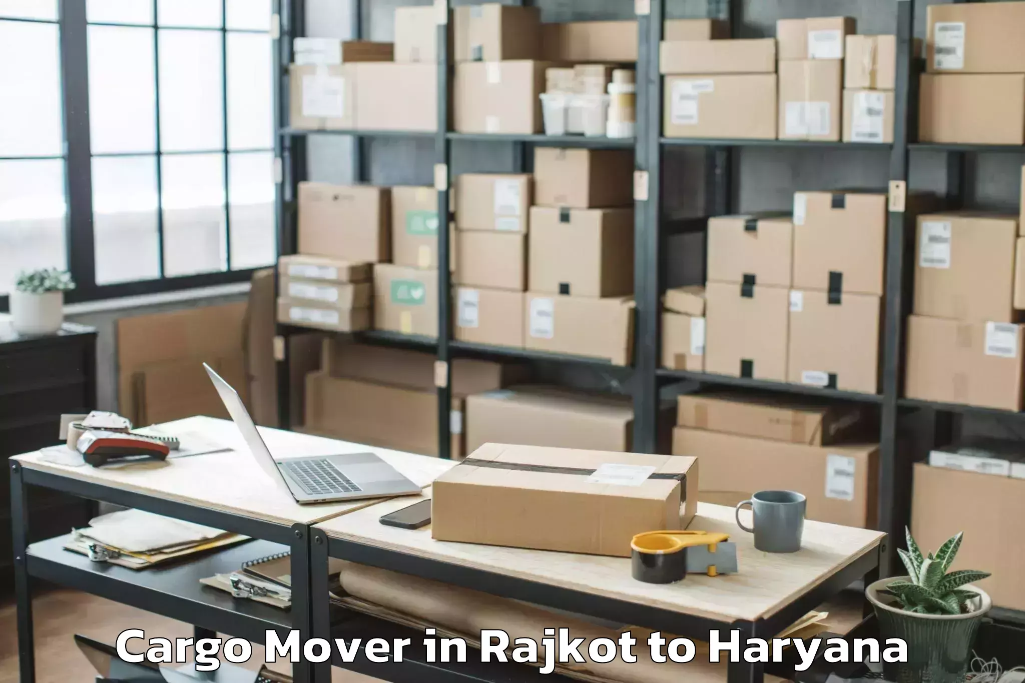 Book Rajkot to Narnaul Cargo Mover Online